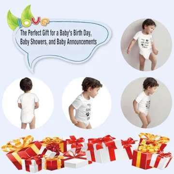 Eorjuek My Siblings Have Paws Bodysuits, Gender Neutral Baby Clothes, Cotton Romper Short Sleeve Infant Outfits Jumpsuit, Newborn Gifts Baby Boy Girl (White, 0-3Months)
