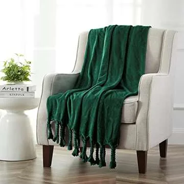 Homiest Cozy Fleece Throw Blanket with Fringe