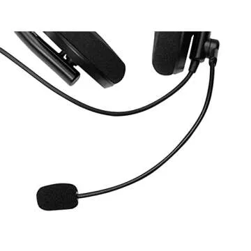 Monoprice WFH 3.5mm + USB Wired Back to Basics Web Meeting Headset - Lightweight, with Adjustable Mic and USB Inline Controller, for Virtual Meetings - Workstream Collection