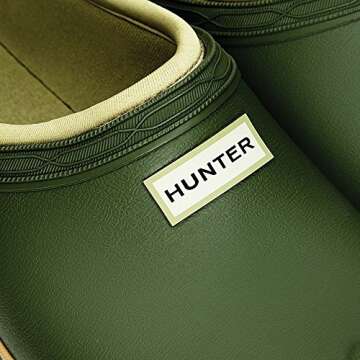HUNTER Garden Clog Vintage Green 8