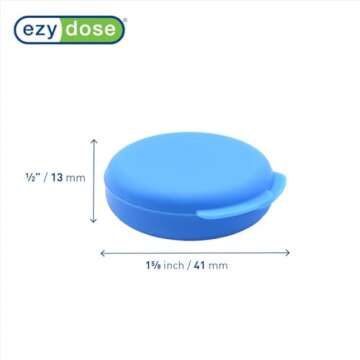 EZY DOSE Daily Round, Portable On-The-Go Pocket Pharmacy, Pill Box, Organizer and Vitamin Containers...