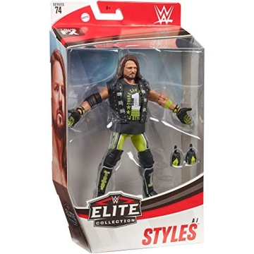 AJ Styles Elite Action Figure with Realistic Details and Gear
