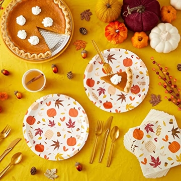 Juvale Autumn Party Supplies Set for Thanksgiving Celebrations