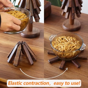 Wooden Tree Coasters, Tree Coasters Set of 4, Wood Tree Coasters, Coaster Tree, Wooden Tree Trivet Set, Tree Trivet, Trivet Tree, Wooden Trivets for Hot Dishes, Wooden Trivets Tree (Dark Color)