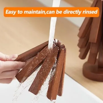 Wooden Tree Coasters, Tree Coasters Set of 4, Wood Tree Coasters, Coaster Tree, Wooden Tree Trivet Set, Tree Trivet, Trivet Tree, Wooden Trivets for Hot Dishes, Wooden Trivets Tree (Dark Color)