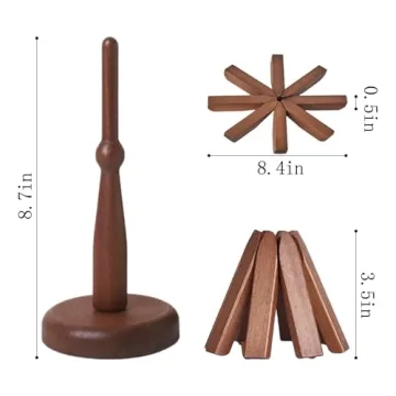 Wooden Tree Coasters, Tree Coasters Set of 4, Wood Tree Coasters, Coaster Tree, Wooden Tree Trivet Set, Tree Trivet, Trivet Tree, Wooden Trivets for Hot Dishes, Wooden Trivets Tree (Dark Color)