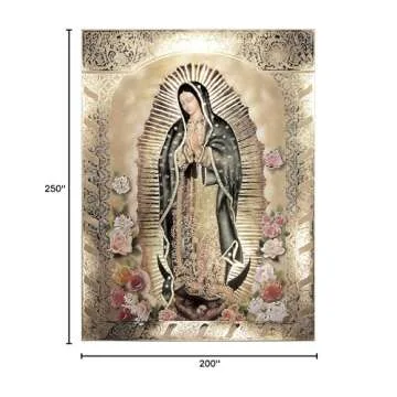 Our Lady of Guadalupe Gold Foil Print - Wall Art