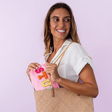 Fablinks Preppy Stuff Makeup Pouch - Trendy Organizer Bag