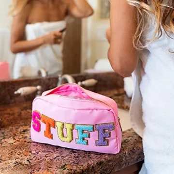 Fablinks Preppy Stuff Makeup Pouch - Trendy Organizer Bag