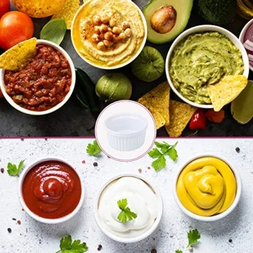 Vibrant Souffle Dish Ramekin Set with Spoons - 6-Pack