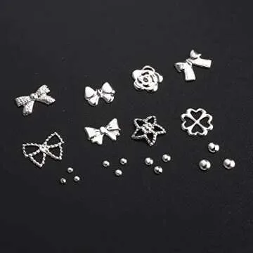 3D Metal Nail Charms for Creative Nail Art & Crafts