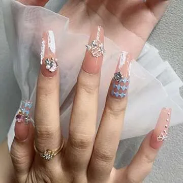 3D Metal Nail Charms for Creative Nail Art & Crafts