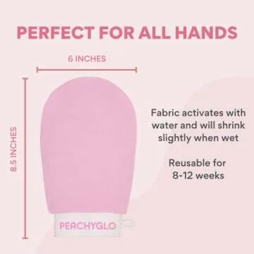 PEACHYGLO Deep Exfoliating Gloves for Smooth Skin