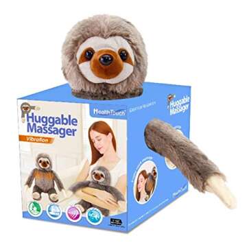 Huggable Vibrating Sloth Massager for Sensory Comfort