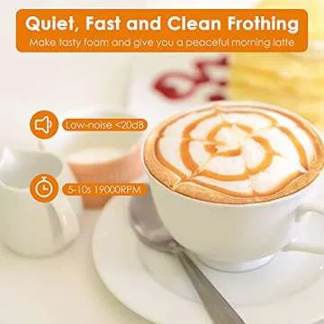 Milk Frother Handheld - Gokilife Electric Whisk Drink Mixer Mini Foam Maker Hand Foamer for Bulletproof Coffee, Latte, Cappuccino, Hot Chocolate, Protein Powder (Sliver01)