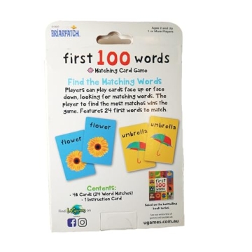Briarpatch First 100 Words Card Game for Kids Fun