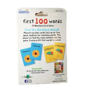 Briarpatch First 100 Words Card Game for Kids Fun