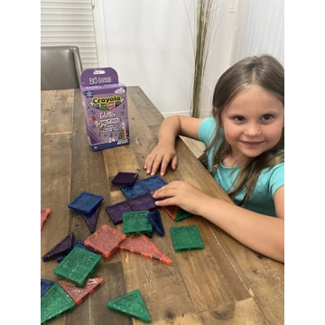 CreateOn Crayola Mini Magnetic PIP-Tiles for Kids