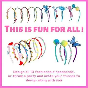 Make Fashion Headbands with DIY Kit for Ages 5-12