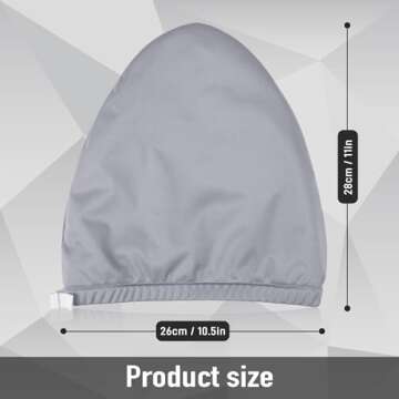 ZINGTERRA Castor Oil Pack Wrap for Head, Reusable Castor Oil Pack Wrap Organic Cotton for Women Sleeping，Castor Oil Pack Kit for Thinning, Balding, Dry and Damaged Hair