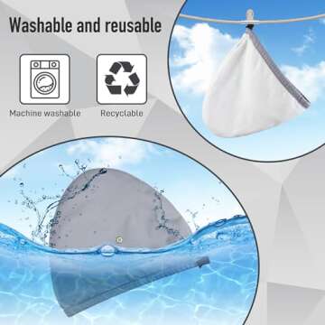 ZINGTERRA Castor Oil Pack Wrap for Head, Reusable Castor Oil Pack Wrap Organic Cotton for Women Sleeping，Castor Oil Pack Kit for Thinning, Balding, Dry and Damaged Hair