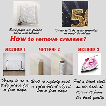 Leyiyi Black and Gold Birthday Backdrop for Parties and Photography