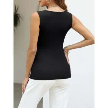 LILLUSORY Sleeveless Tank Top Women Summer Essential