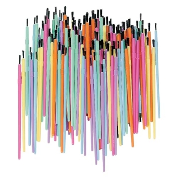 Plastic Paint Brush Set (Bulk Set of 150 Brushes) - Fun and Educational Activities for Kids