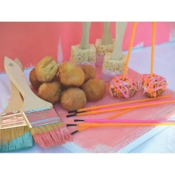 Plastic Paint Brush Set for Kids - 150 Bulk Brushes