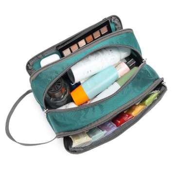 Yeiotsy Small Wash Bag, Ultra-thin Travel Shaving Kit Mesh Toiletry Bag Toiletry Organizer Dopp Bag ...