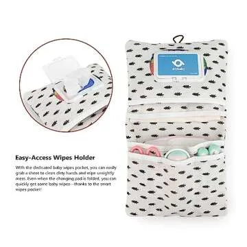 Lmbabter Removable Organizer Insert Baby Bag Organizer,Diaper Bag with 6 Total Pockets, Handbag & Tote Bag for Women Mommy Nurse (Whale)