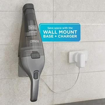 BLACK+DECKER 8V Cordless Handheld Vacuum for Quick Cleanups