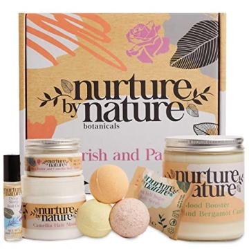 Nurture by Nature Pamper Bath Set for Women - Spa Gift Set