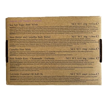 Nurture by Nature Pamper Bath Set for Women - Spa Gift Set