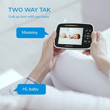 ANMEATE Baby Monitor with Remote Pan-Tilt-Zoom Camera