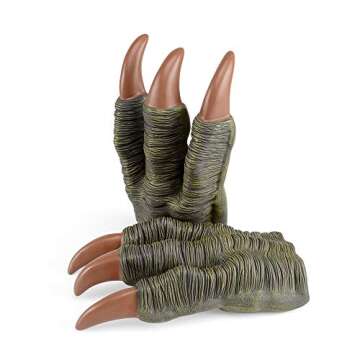 2CFUN Dinosaur Mask and Dino Claws Set for Kids Dinosaur Halloween Costume for Kids Christmas Gift(Tyrannosaurus)