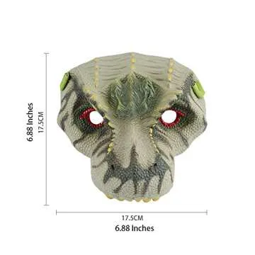 2CFUN Dinosaur Mask and Dino Claws Set for Kids Dinosaur Halloween Costume for Kids Christmas Gift(Tyrannosaurus)