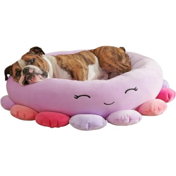Squishmallows 20-Inch Beula Octopus Pet Bed - Small Ultrasoft Official Squishmallows Plush Pet Bed