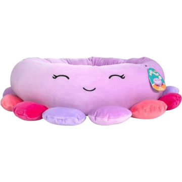 Squishmallows 20-Inch Beula Octopus Pet Bed - Small Ultrasoft Official Squishmallows Plush Pet Bed