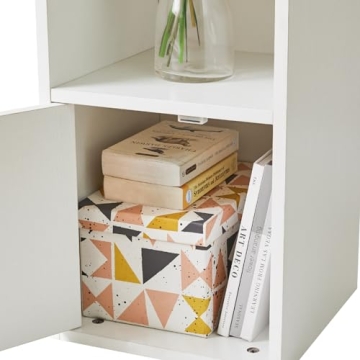 IBUYKE 6 Tier Tall Narrow Bookcase: Space-Saving Storage