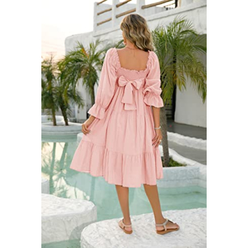 R.Vivimos Summer Cotton Polka Dots Off-Shoulder Midi Dress