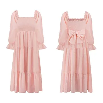 R.Vivimos Summer Cotton Polka Dots Off-Shoulder Midi Dress