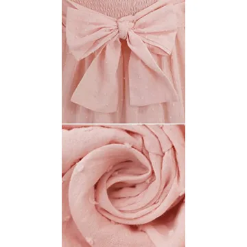 R.Vivimos Summer Cotton Polka Dots Off-Shoulder Midi Dress