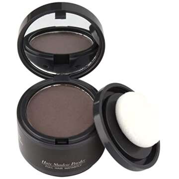 gowwim Hairline Powder(Dark Brown) Hair Root Dye, Instantly Hair Color Shadow Cover Gray Hair Root, ...