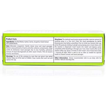 Xlear Natural Saline Nasal Spray with Xylitol for Kids and Adults