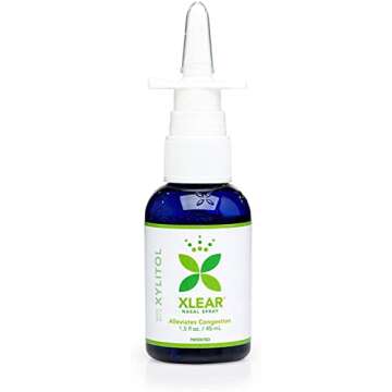 Xlear Natural Saline Nasal Spray with Xylitol for Kids and Adults