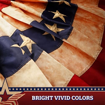 G128 USA Pleated Fan Flag 3x6FT Durable Polyester
