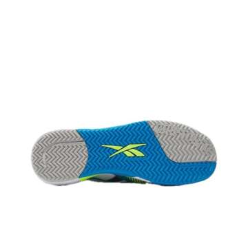 Reebok Unisex Nano Court Sneaker, White/Digital Lime/Aqua, 7.5 US Men