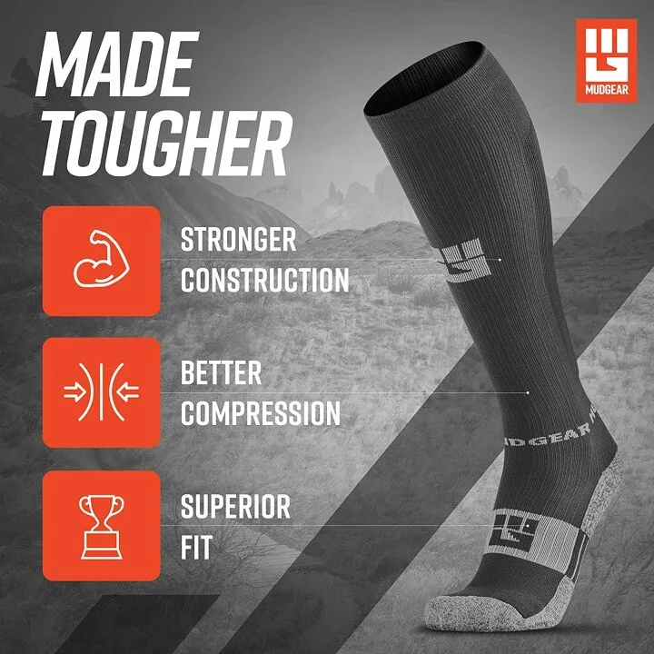 MudGear Compression Socks for OCR & Trail Running