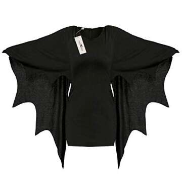 HEARTISIAN Women's Plus Size Bat Wing T-Shirt Dress